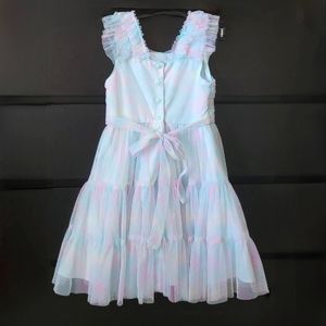 🌈Jona Michelle Top Rainbow Princess Dress size: 7